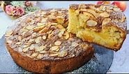 The best apple cake recipe with yoghurt and fresh apples in 5 minutes, super soft and moist