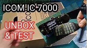 ICOM IC-7000, UNBOX & TEST 2023