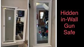 DIY Hidden In-Wall Gun Safe ( behind mirror )