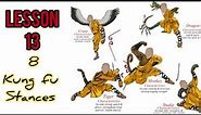 8 most basic kung fu stance to learn / learning kung fu at home lesson 13 / beginners kung fu