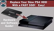 Replace your PS4 Phat Hard Drive with an SSD - Easy Install