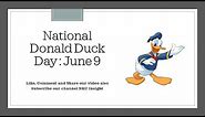 National Donald Duck Day : June 9