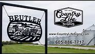 Custom Metal Farm and Ranch Signs