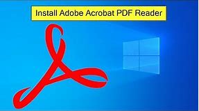 How to Download and Install Adobe Acrobat Reader on Windows 10/11 [2024] | Free PDF Reader