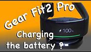 How to charge the battery of Gear Fit2 Pro by Samsung