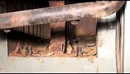 Antique gas furnace service part 2 heat exchanger