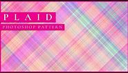 Photoshop Pattern Tutorial | How to Make Plaid Fabric | How to make a pattern in Photoshop