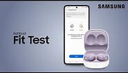 Get the best Galaxy earbuds fit using the Earbud Fit Test in the Galaxy Wearable app | Samsung US