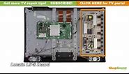 Sharp TV Repair - How to Replace RUNTKA448WJQZ Power Supply/Backlight Inverter Boards - LCD Repair