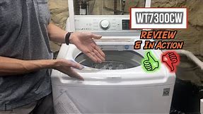 LG Top Load Washer with TurboWash Technology WT7300CW Review & Demo (2019)