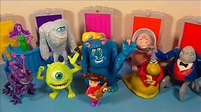 2001 DISNEY'S MONSTERS INC. SET OF 10 McDONALD'S HAPPY MEAL MOVIE COLLECTION VIDEO REVIEW