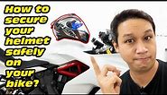 HOW TO : Safely lock your helmet on your motorcycle? 2023