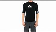Quiksilver Men's All Time S/S Fitted Rashguard | SwimOutlet.com