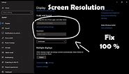 How to fix screen resolution problem windows 10 Easy Method