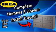 Easy and Solo Ikea Hemnes 8-Drawer Dresser Tutorial