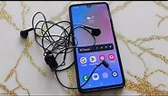 How to connect wired headphones to samsung A34