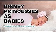 Adorable Baby Disney Princesses Designed by AI 👑👶🌟 #fyp