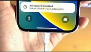 Unlock iPhone To Use Accessories SOLVED! (Not Charging/Connecting)