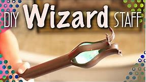 How to Build a WIZARD STAFF from Scratch | Easy DIY LOTR or Onward Party Idea