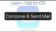 How to Compose & Send email in the Mail App for iPhone and iPad.