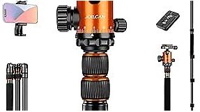 JOILCAN Tripod for Camera, 81" Camera Tripod Stand, 83 inches DSLR Tripods & Monopods, Heavy Duty Travel Tripod for Binoculars Laser Level Spotting Scope Telescope, Professional Complete Tripod Units