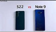 SAMSUNG S22 vs Note 9 - SPEED TEST