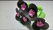 origami flower easy:You will be surprised by the beauty of these origami flowers/Black paper flower
