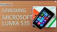 Microsoft Lumia 535 Unboxing and Hands-on Overview
