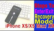 How to Put iPhone XS/ XS Max/XR into Recovery mode & Exit Recovery Mode
