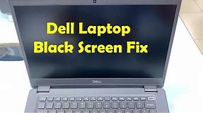 How to Fix Dell Laptop Black Screen Problem?