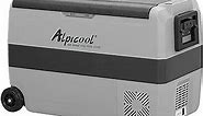 Alpicool T50 Dual Temperature Control 12 Volt Refrigerator 53 Quart Portable Car Fridge Freezer (-4°F~68°F) for Truck, RV, Boat, Camping and Travel