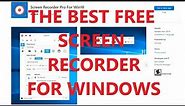 The Best Screen Recorder For PC's Free Screen Recorder Pro
