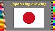 How to draw Japan flag | National Flag of Japan | JAPAN