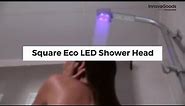 InnovaGoods Home Houseware Square Eco LED Shower Head