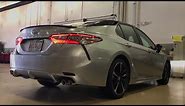 2018 Toyota Camry xse 2 tone silver and black with red leather interior