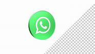 Whatsapp 3D Circle Icon