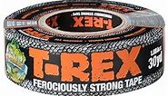 T-Rex Tape Heavy Duty Duct Tape with UV Resistant & Waterproof Backing for Ferociously Strong Repairs, 1.88" x 30 yd, Gunmetal Gray, 1 Roll