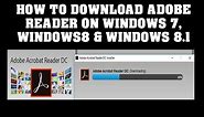 How to Download Adobe reader for windows