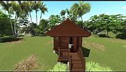 Tropical House Designs - Teak Bali - Kona Karma - 3D Walk-through in HI Res