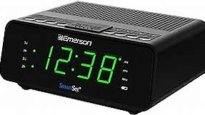 Emerson SmartSet Dual Alarm Clock Radio with AM/FM Radio, Dimmer, Sleep Timer and .9" LED Display, CKS1900