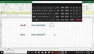 Shortcut Key for Diameter and Plus-Minus Symbol in MS Excel | How to Type Dia. and Plus-Minus Symbol