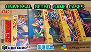 Universal Retro Video Game Cases for SNES, SEGA, N64, PSX, ATARI & More
