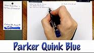 Parker Quink Blue