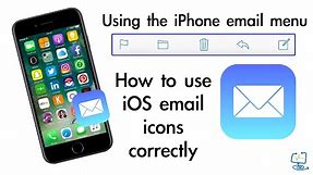 How to use iPhone email menu and icons