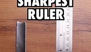 Sharpened a metal ruler to be sharper than a straight razor with the Tumbler Rolling Sharpener #knifesharpening #razorsharp #rollingsharpener #tumblerusa