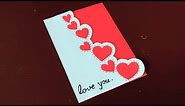 handmade cute and simple card for valentines day | diy valentines day cards