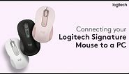 Connecting your Logitech Signature Mouse to a PC ft. Logitech Signature M650