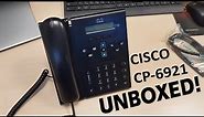 Cisco cp-6921 desk phone unboxed! (4K)