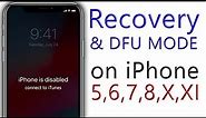 How to Enter Recovery Mode on iPhone, Force Restart iPhone, DFU Mode on iPhone - 2020