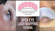 Open Eye Lash Extension Mapping FULL Tutorial